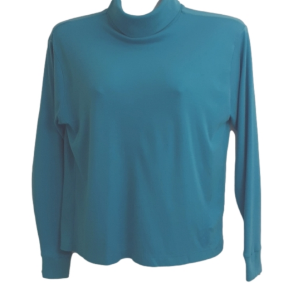 2 Different shades of AQUA Turtlenecks for$18!